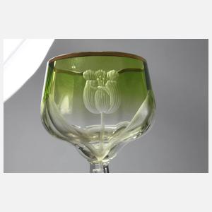 Moser Karlsbad sechs Weinrömer