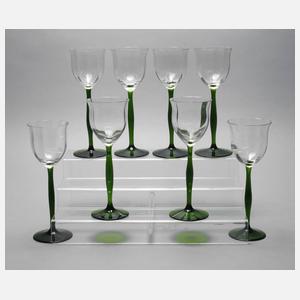 Acht Weinrömer Jugendstil