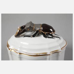 Hutschenreuther "Dose mit Hirschkäferknauf"