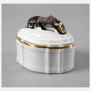 Hutschenreuther "Dose mit Hirschkäferknauf"