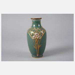 KPM Berlin Balustervase mit Emailledekor