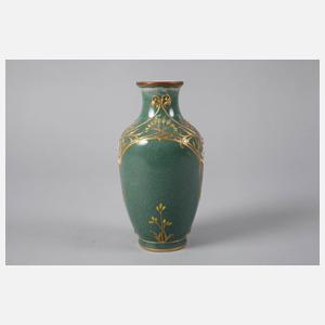 KPM Berlin Balustervase mit Emailledekor