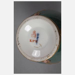 KPM Berlin Balustervase mit Emailledekor