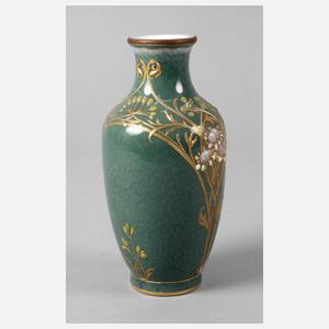 KPM Berlin Balustervase mit Emailledekor