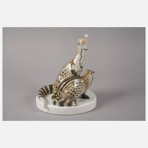 Meissen "Zwei Zibetkatzen"