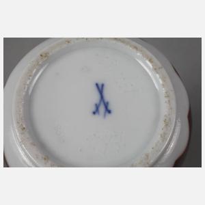 Meissen Ochsenblutvase Jugendstil