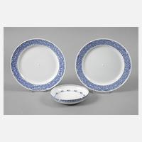 Meissen zwei Teller und Schälchen Richard Riemerschmid111