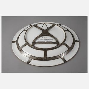 Meissen imposanter Wandteller mit Braunsdorf-Malerei