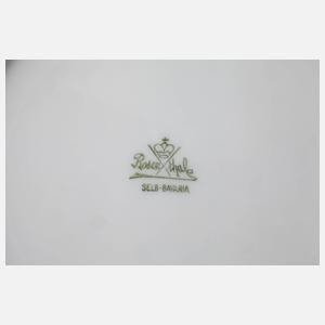 Rosenthal elf Teegedecke mit Clematisdekor