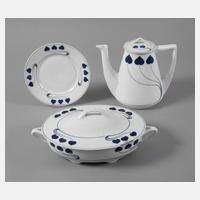 Rosenthal drei Teile "Stehende Herzen"111