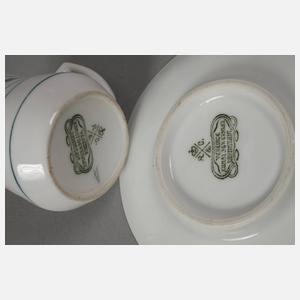 Rosenthal zwei Teile "Stehende Herzen"