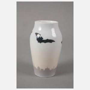 Royal Copenhagen Vase mit Fledermausmotiv