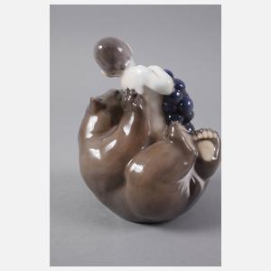 Royal Copenhagen Faun mit Bär