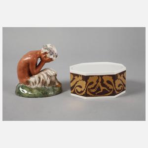 Royal Copenhagen Faun mit Sockel