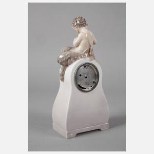 Royal Copenhagen Tischuhr mit Faun