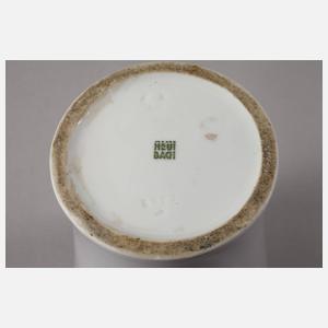 Heubach Jugendstilvase Irisdekor