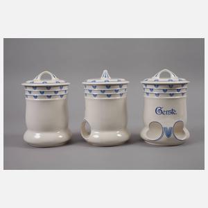 Josef Maria Olbrich, fünfteilige Gewürzgarnitur