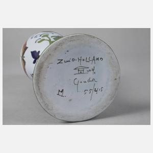 Gouda Holland Vase Blütendekor
