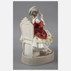 Goldscheider Figur "Bei der Toilette"