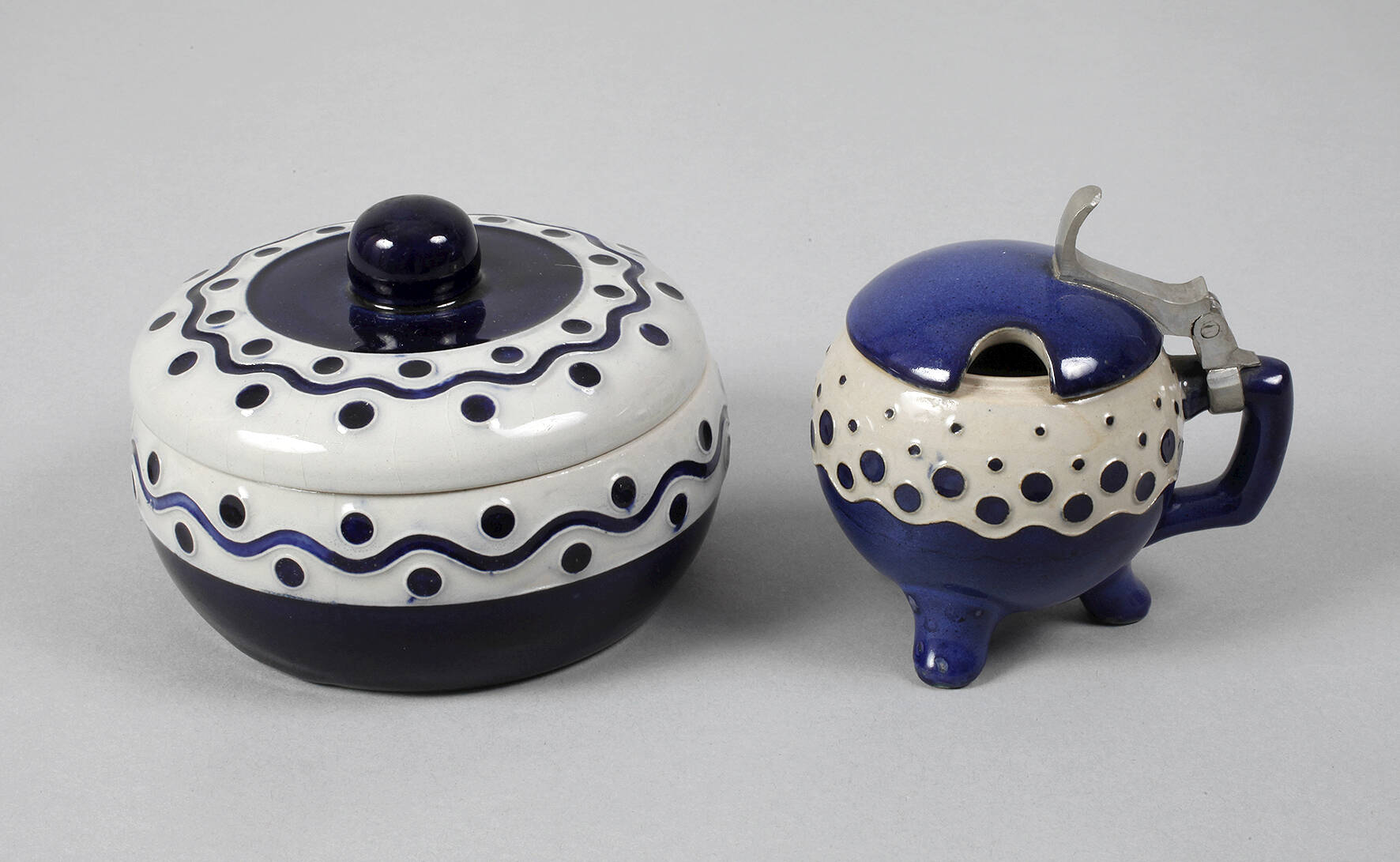 Richard Riemerschmid Deckeldose und Senftopf