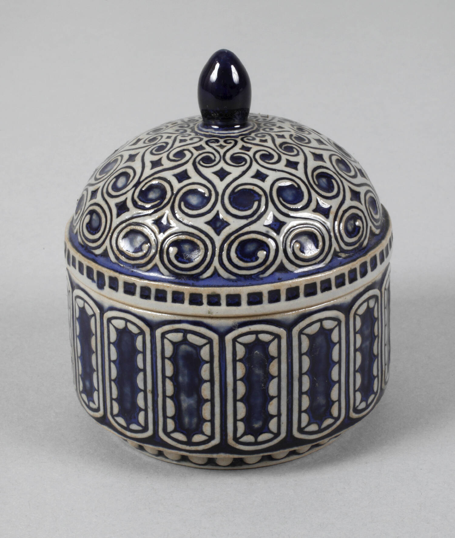 Albin Müller Deckeldose Westerwald