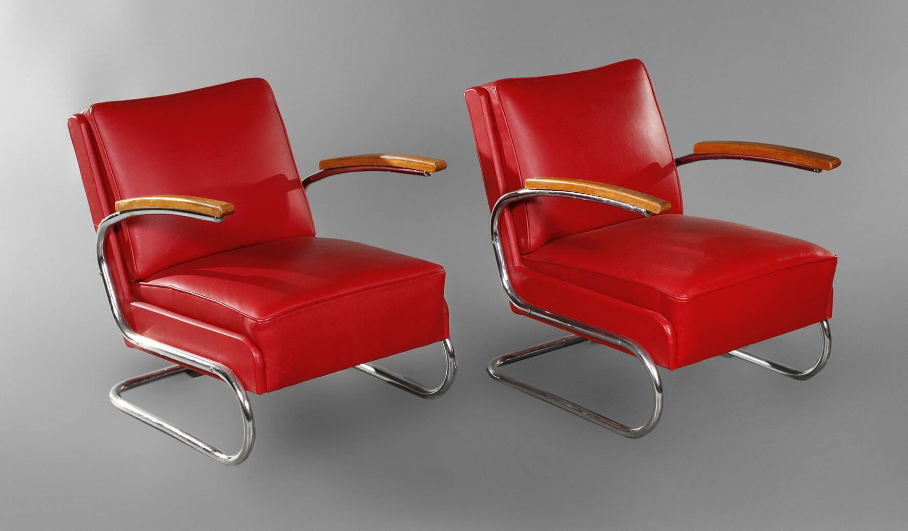 Zwei Stahlrohrsessel Thonet