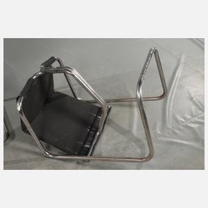 Zwei Stahlrohrsessel