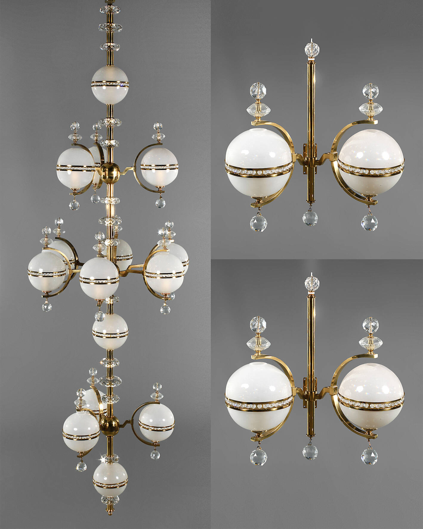 Großer Deckenlüster J. & L. Lobmeyr Wien