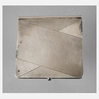 Silber Zigarettendose Art déco111