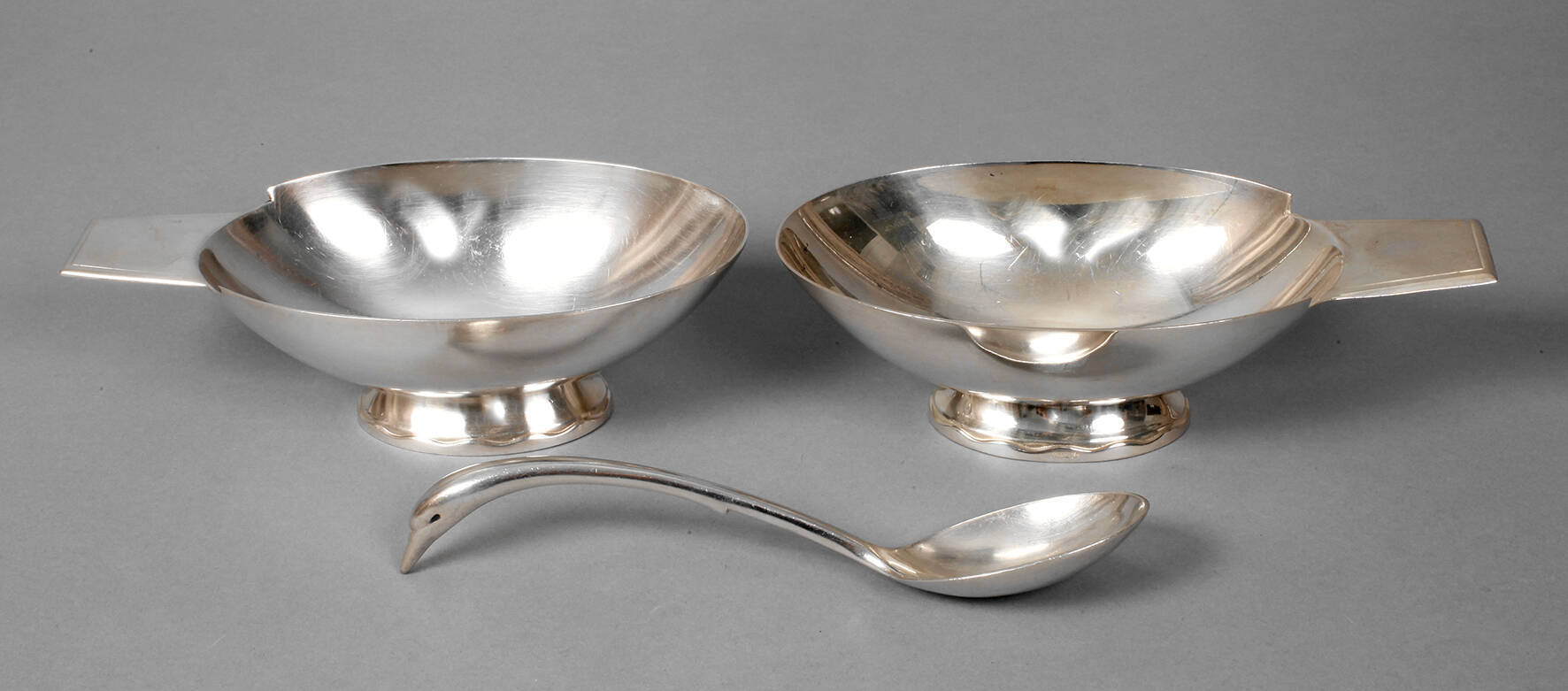 Christoffle zwei Saucieren und ein Löffel