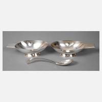 Christoffle zwei Saucieren und ein Löffel111