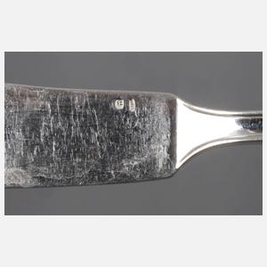 Silber Fischbesteck für sechs Personen