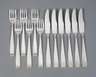 Silber Fischbesteck für sechs Personen
