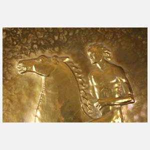 Großer Wandteller Art déco