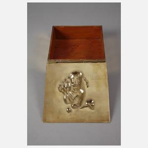 Art déco Messingdose Max Welz Wien