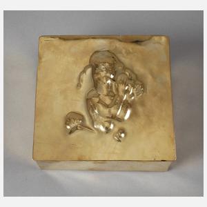 Art déco Messingdose Max Welz Wien