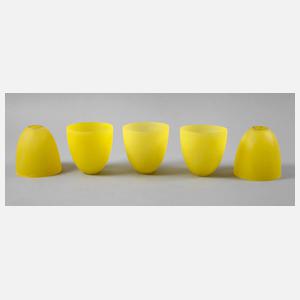 Fünf Lampenschirme Frankreich