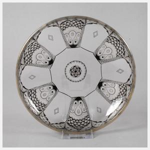 Fachschulschale mit Schwarzlotmalerei