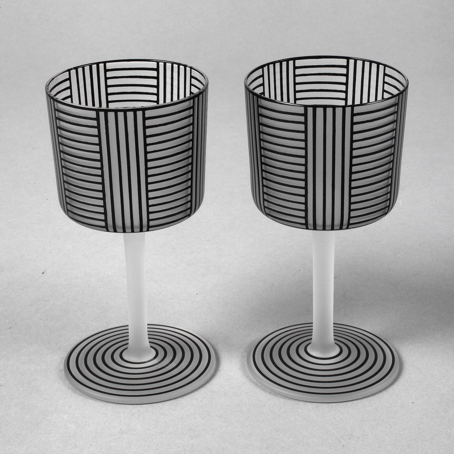 Josef Hoffmann zwei Trinkgläser "Serie B"