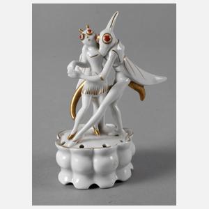 Thüringen Blumensteckschale mit Groteske