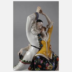 Volkstedt Harlekin und Columbine