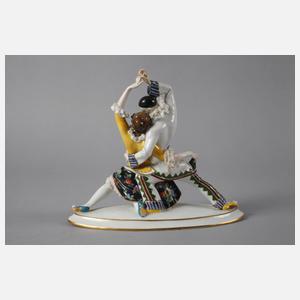 Volkstedt Harlekin und Columbine