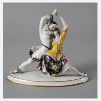 Volkstedt Harlekin und Columbine111