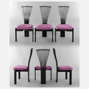 Sechs Stühle "Totem"