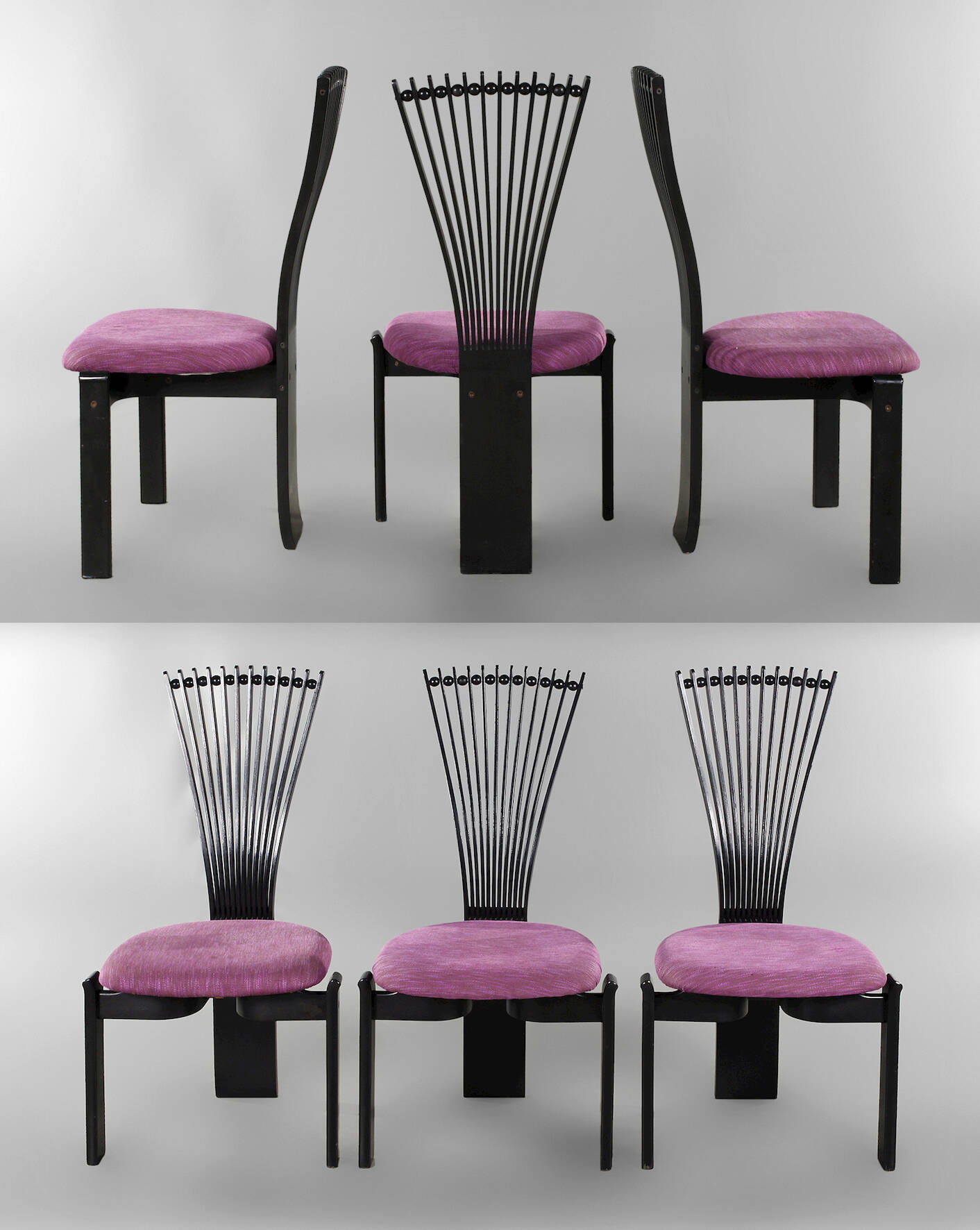 Sechs Stühle "Totem"