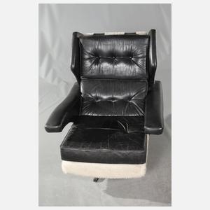 Paar Drehsessel Leder