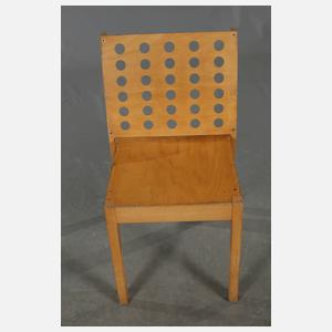 Sechs Stapelstühle Thonet