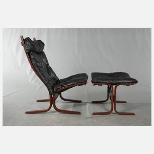 "Siesta" Lounge Chair und Ottomane