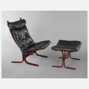 "Siesta" Lounge Chair und Ottomane