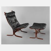 "Siesta" Lounge Chair und Ottomane111